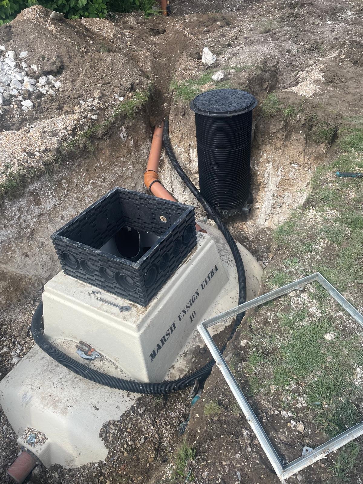 Drainage installation